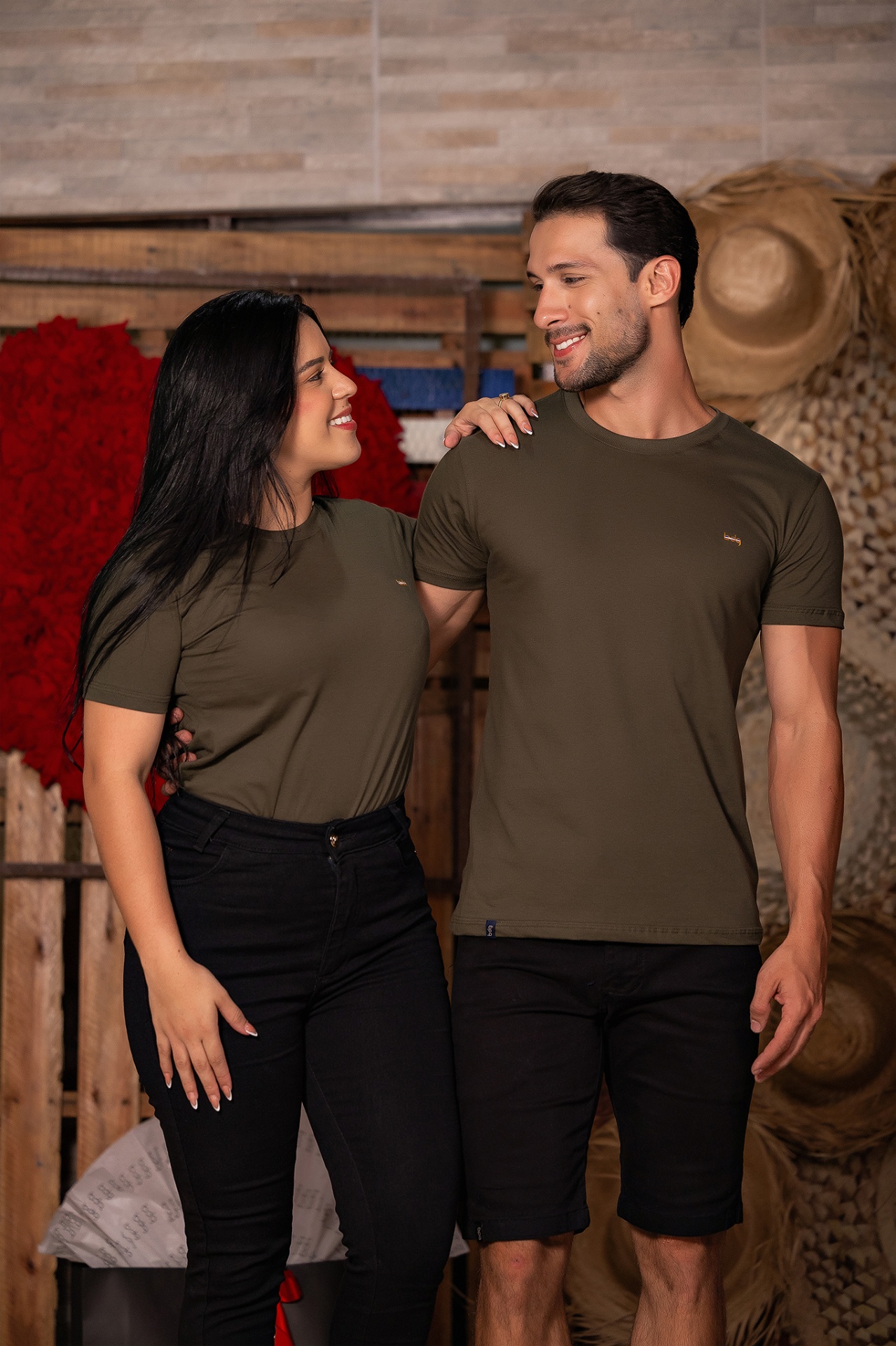 Look básica unissex verde militar