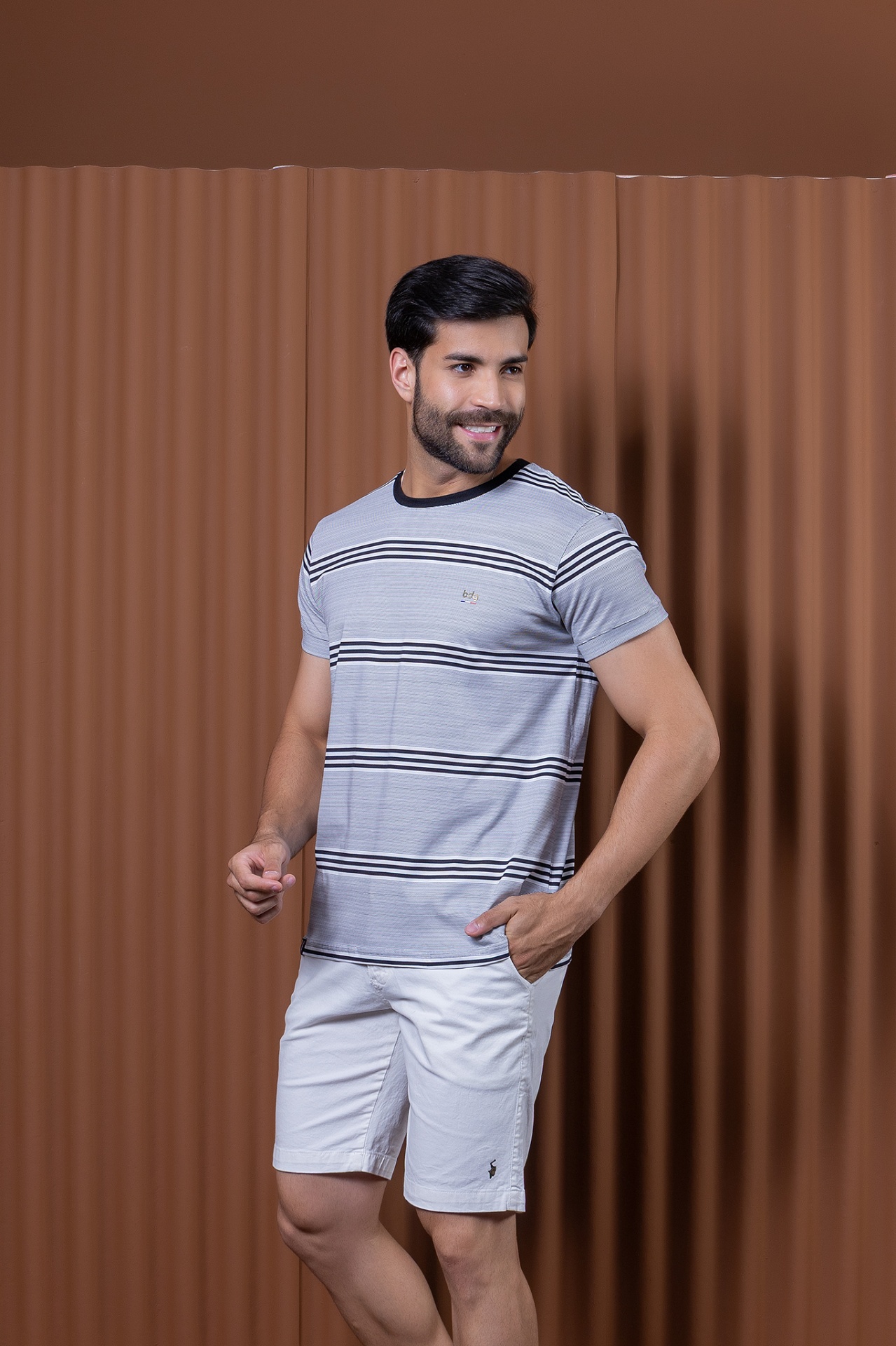 Camiseta Polônia listrada